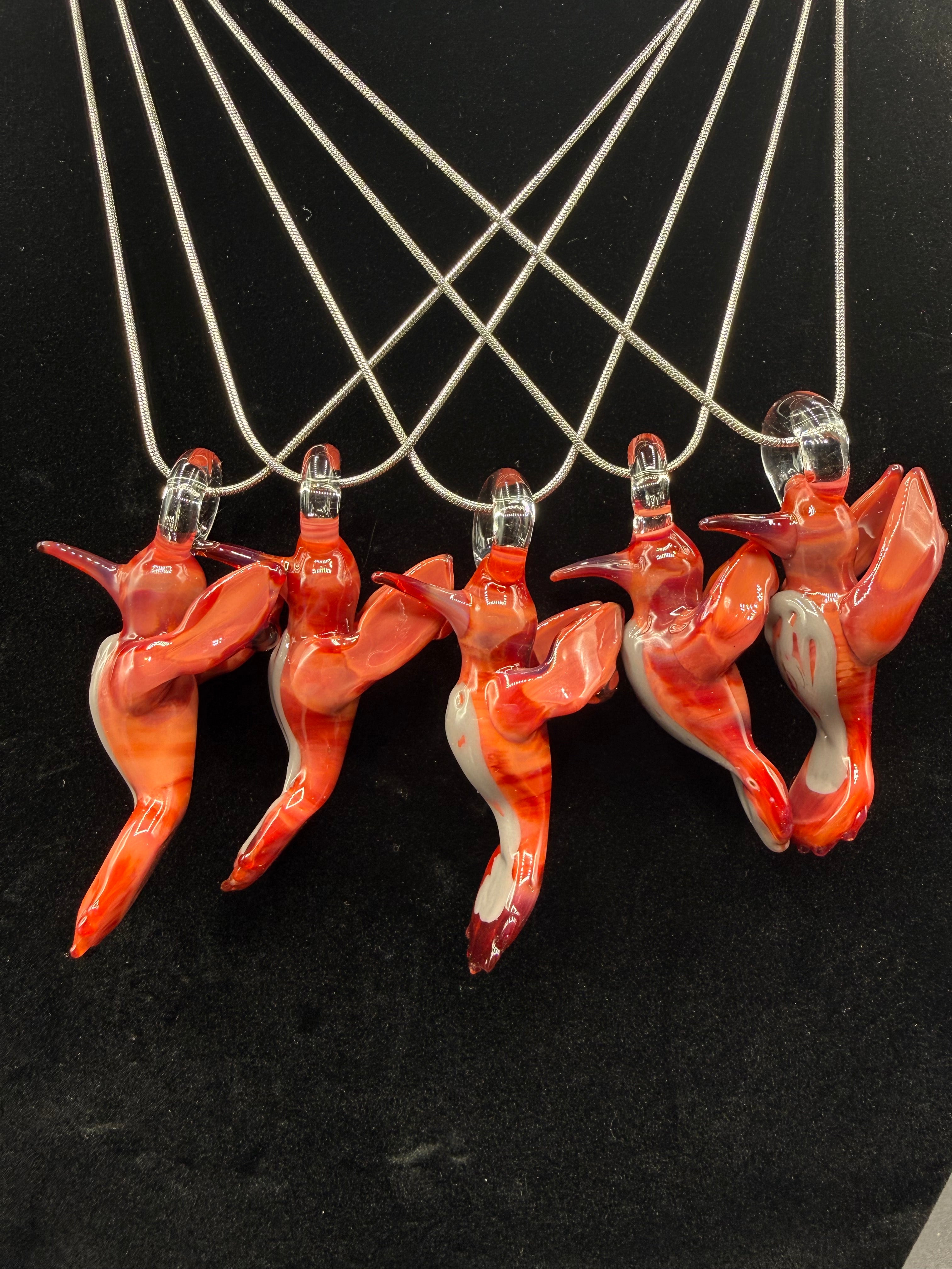 Hummingbird Pendant - Tequila Sunrise