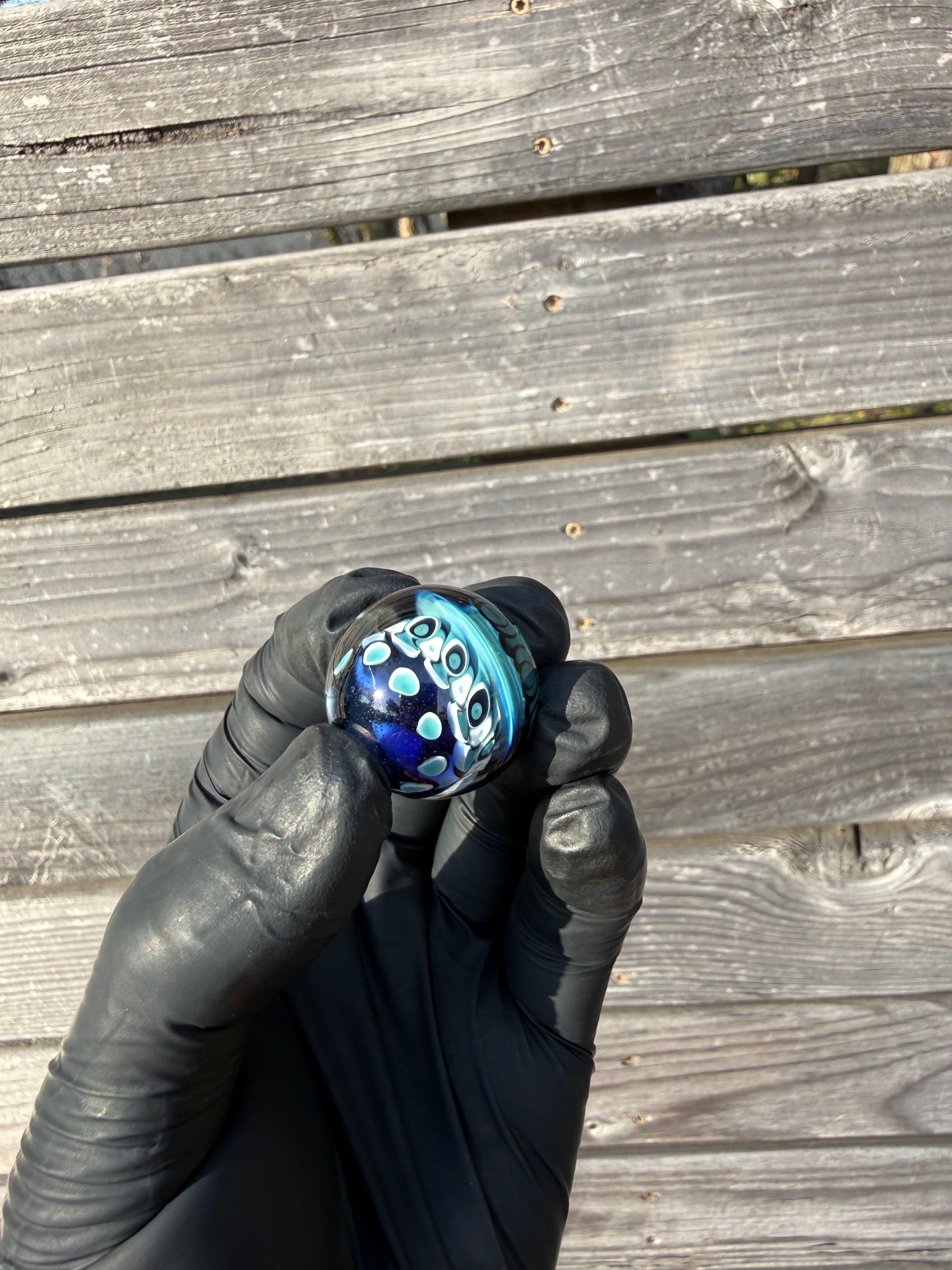 Blue Marble- dot stack pattern
