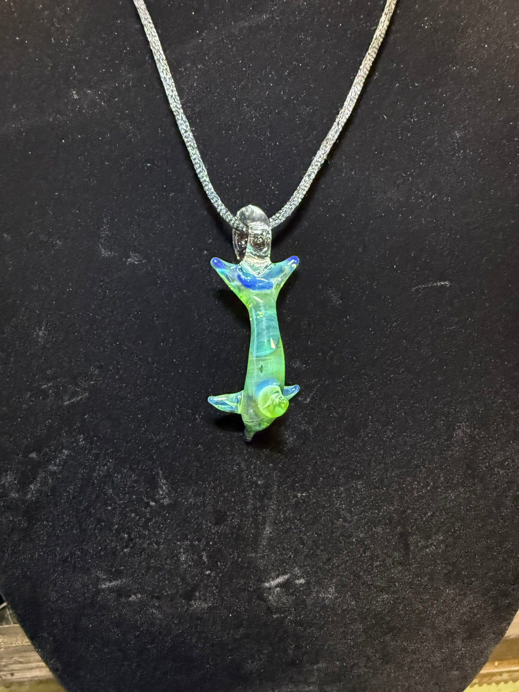 Handmade Ectoplasm Glass Dolphin Pendant