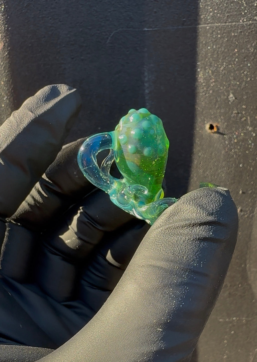 Green Ectoplasm Octopus Pendant