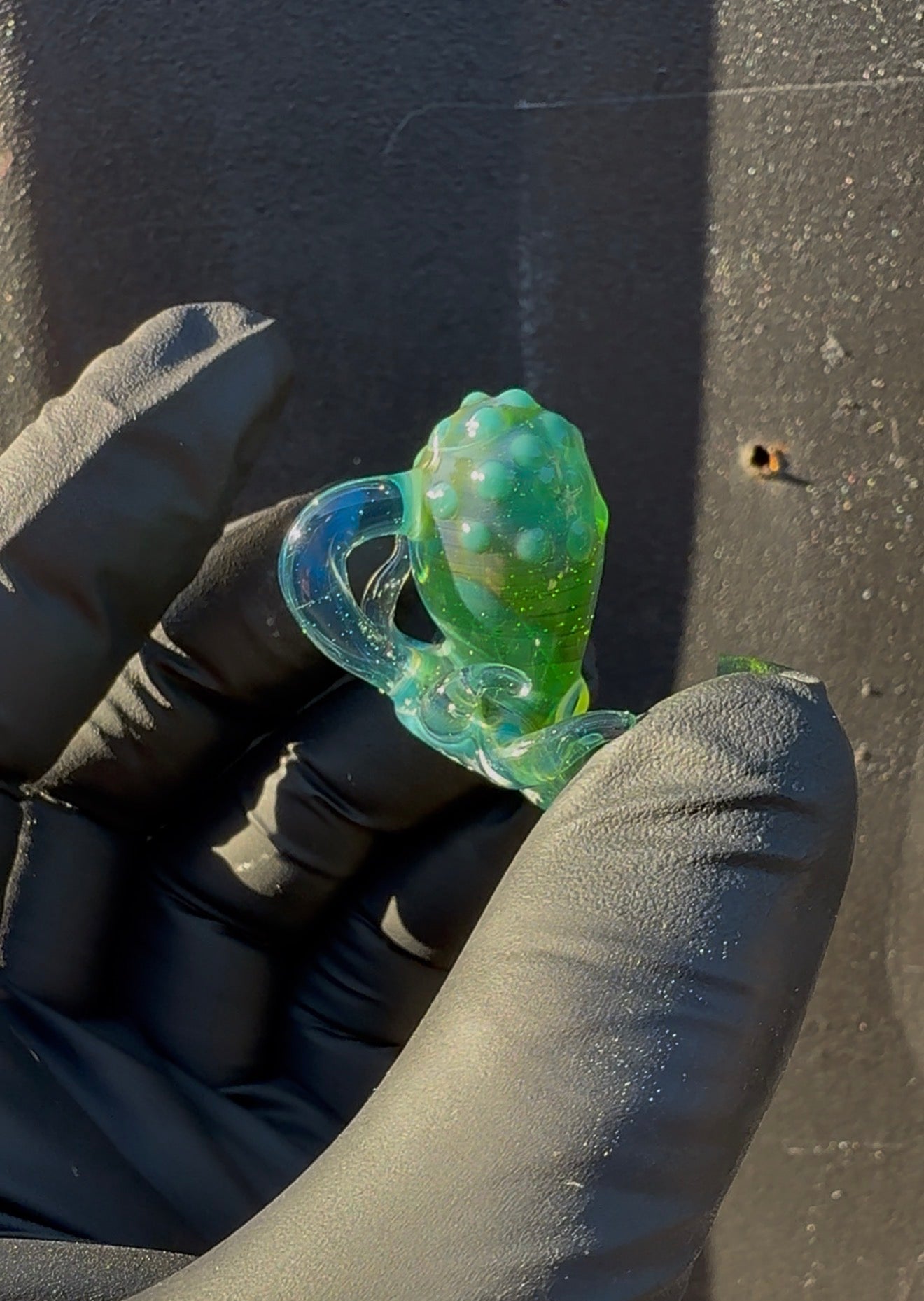 Green Ectoplasm Octopus Pendant