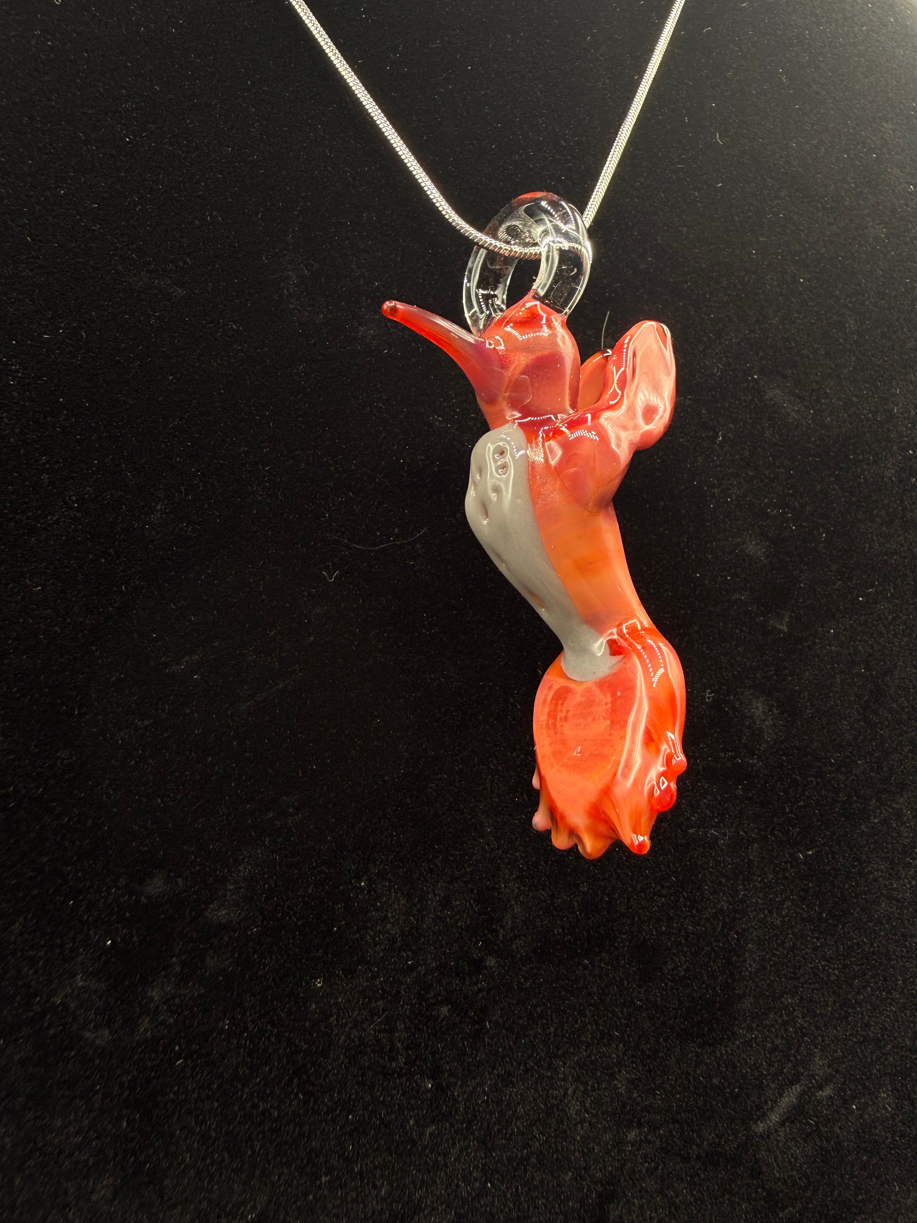 Hummingbird Pendant - Tequila Sunrise