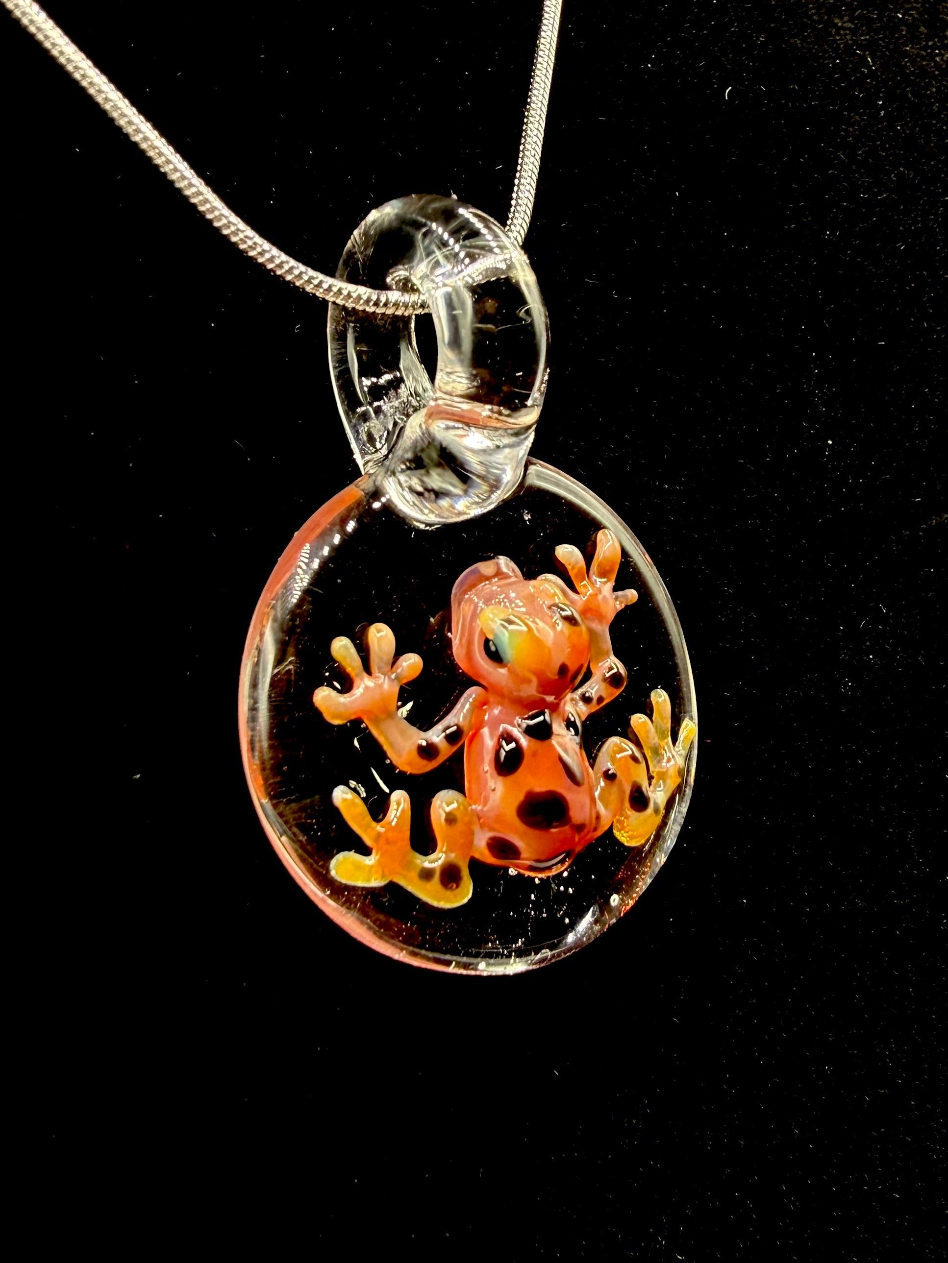 Glass Frog Pendant