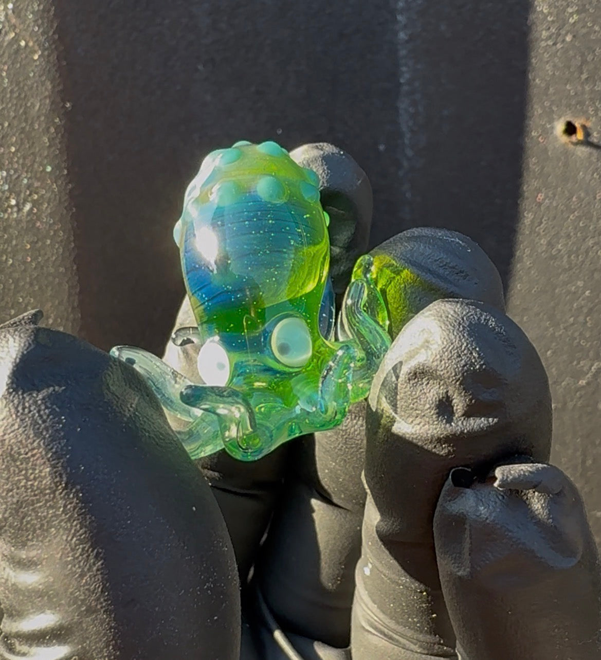 Green Ectoplasm Octopus Pendant