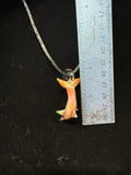 Handmade Glass Dolphin Pendant with Permission Strike Color