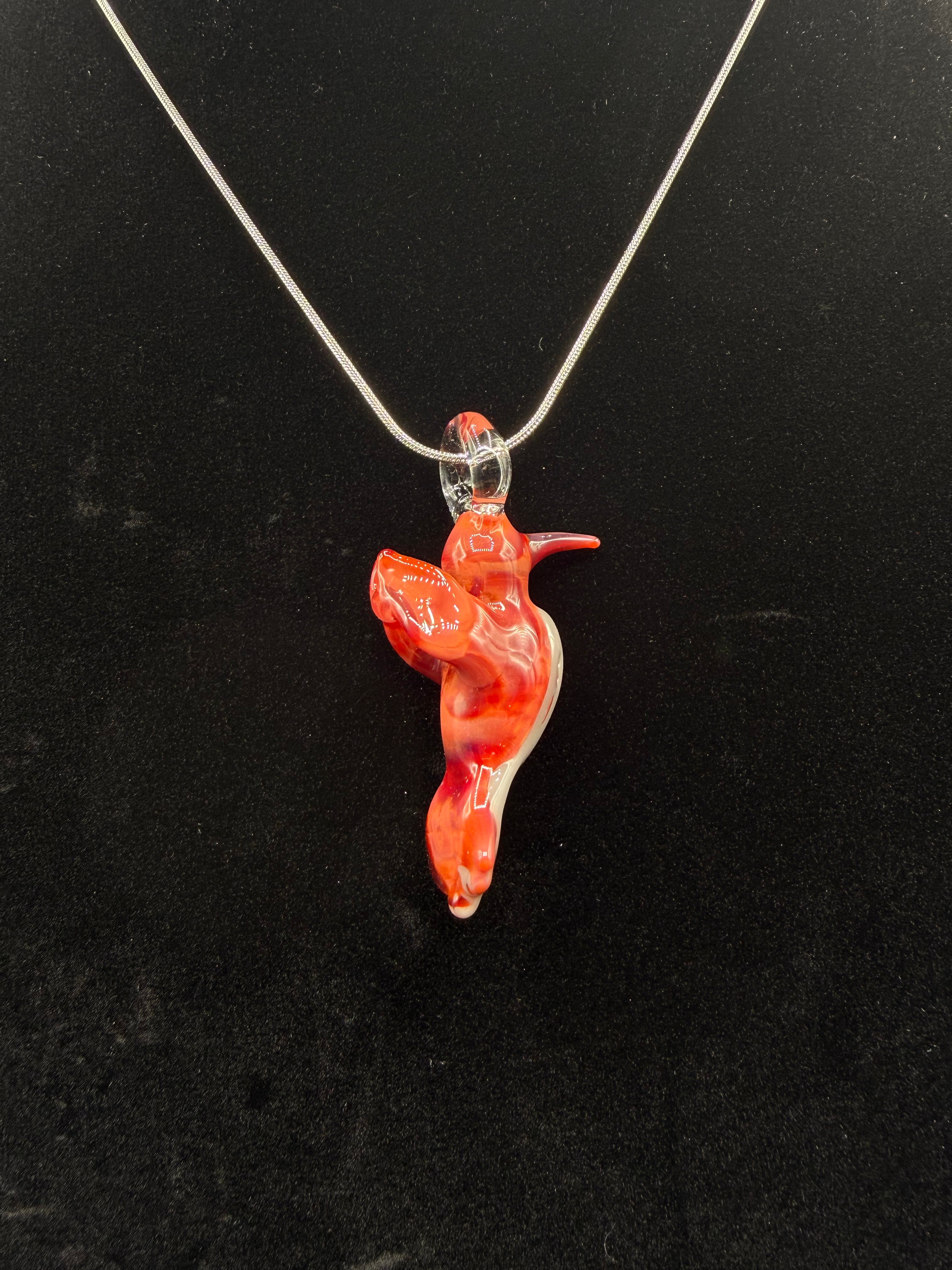 Hummingbird Pendant - Tequila Sunrise