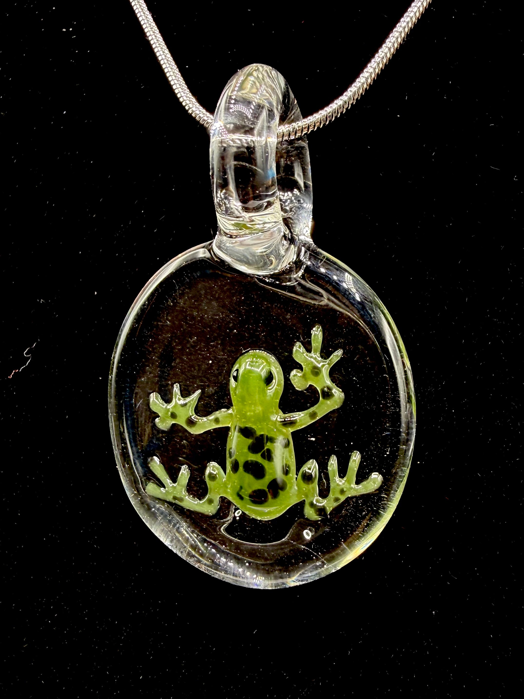 Glass Frog Pendant