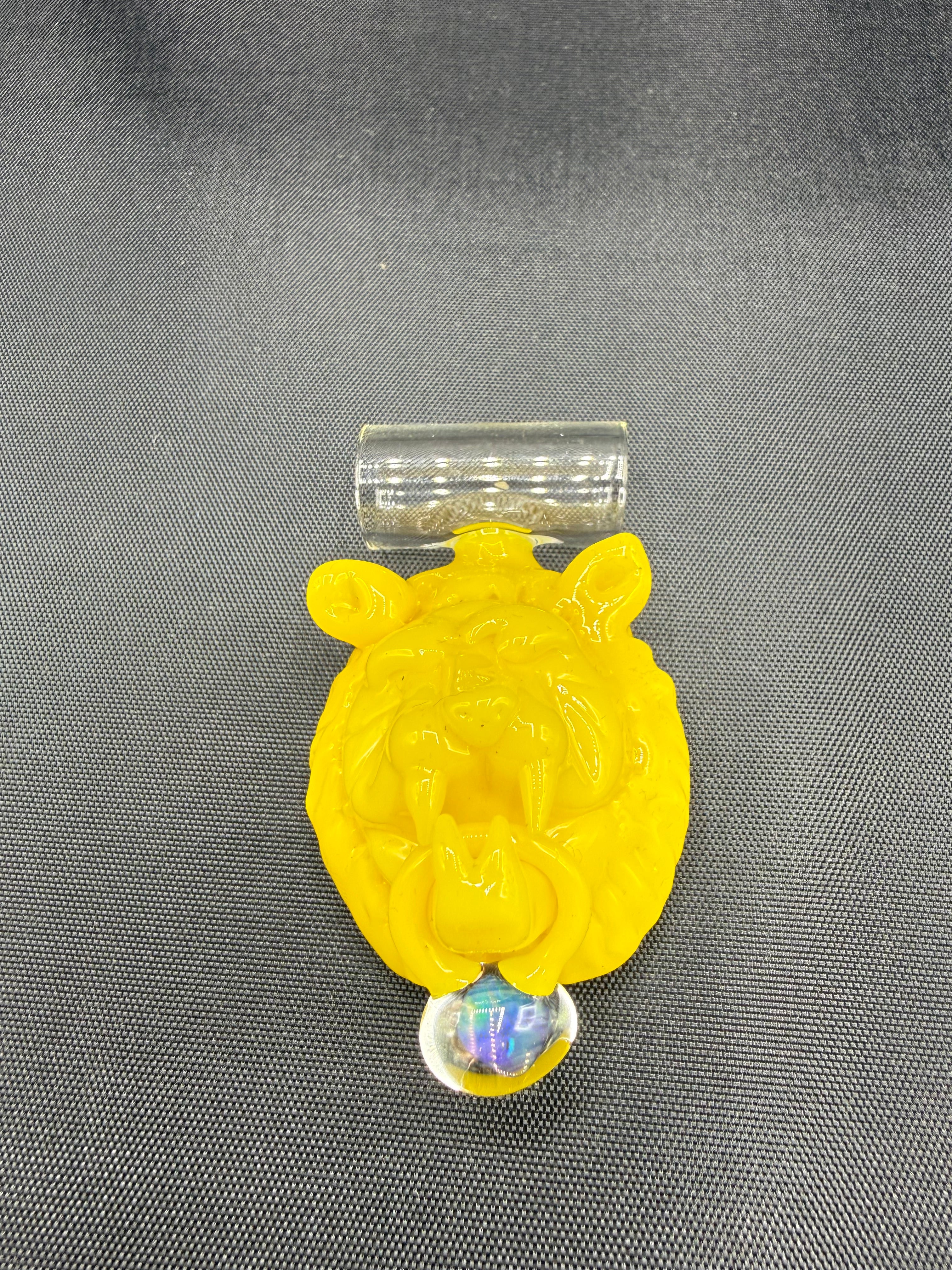 Door Knocker Lion Pendant - Canary Yellow