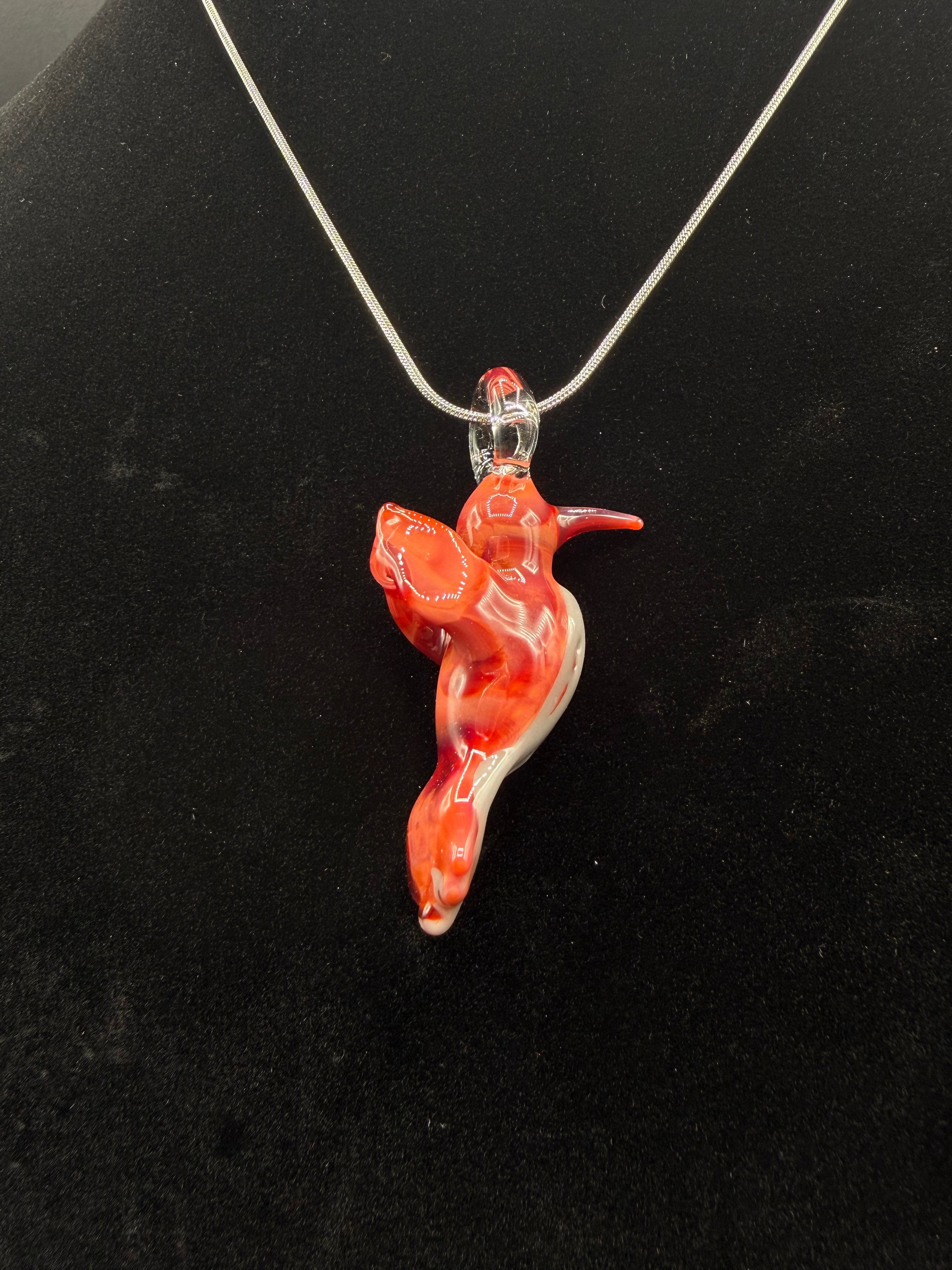 Hummingbird Pendant - Tequila Sunrise