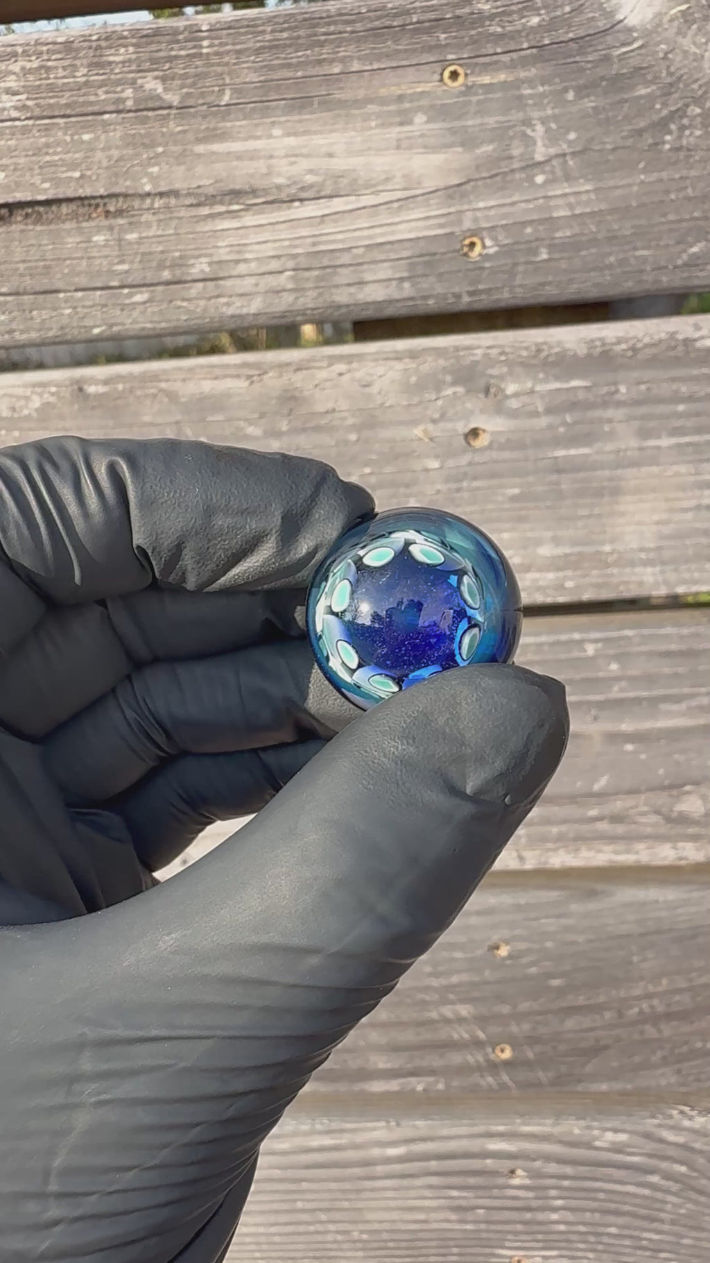 Blue Marble- dot stack pattern