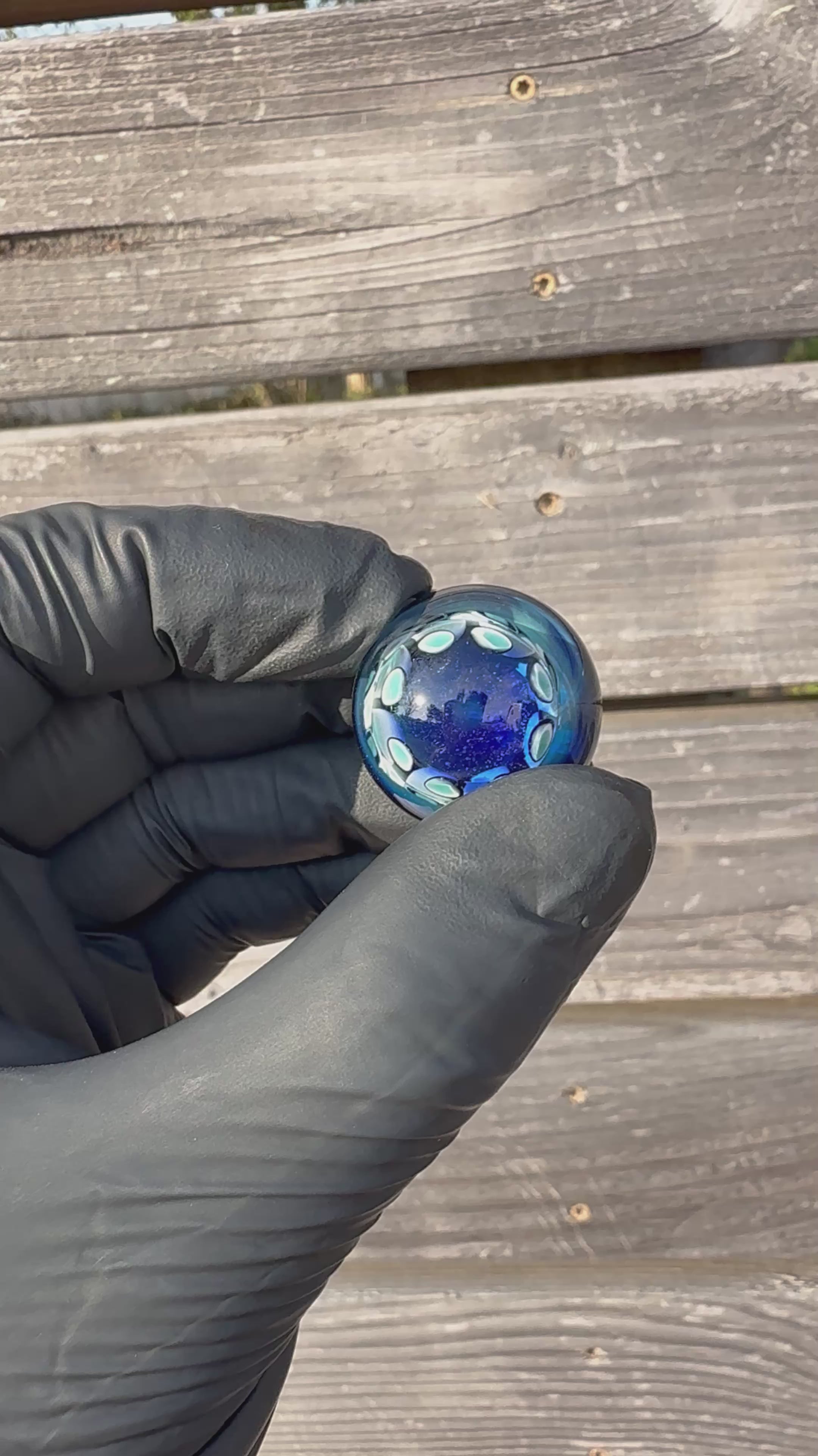 Blue Marble- dot stack pattern